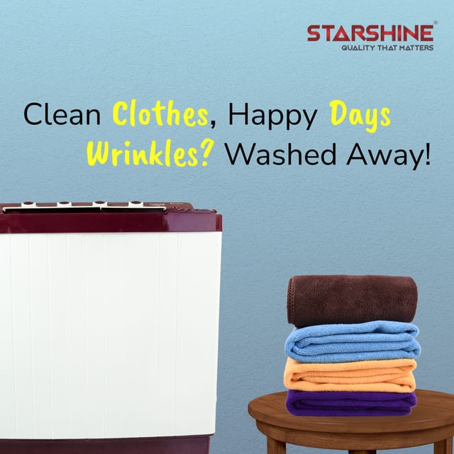 STARSHINE 7.2 KG SEMI-AUTOMATIC TOP LOADING WASHING MACHINE