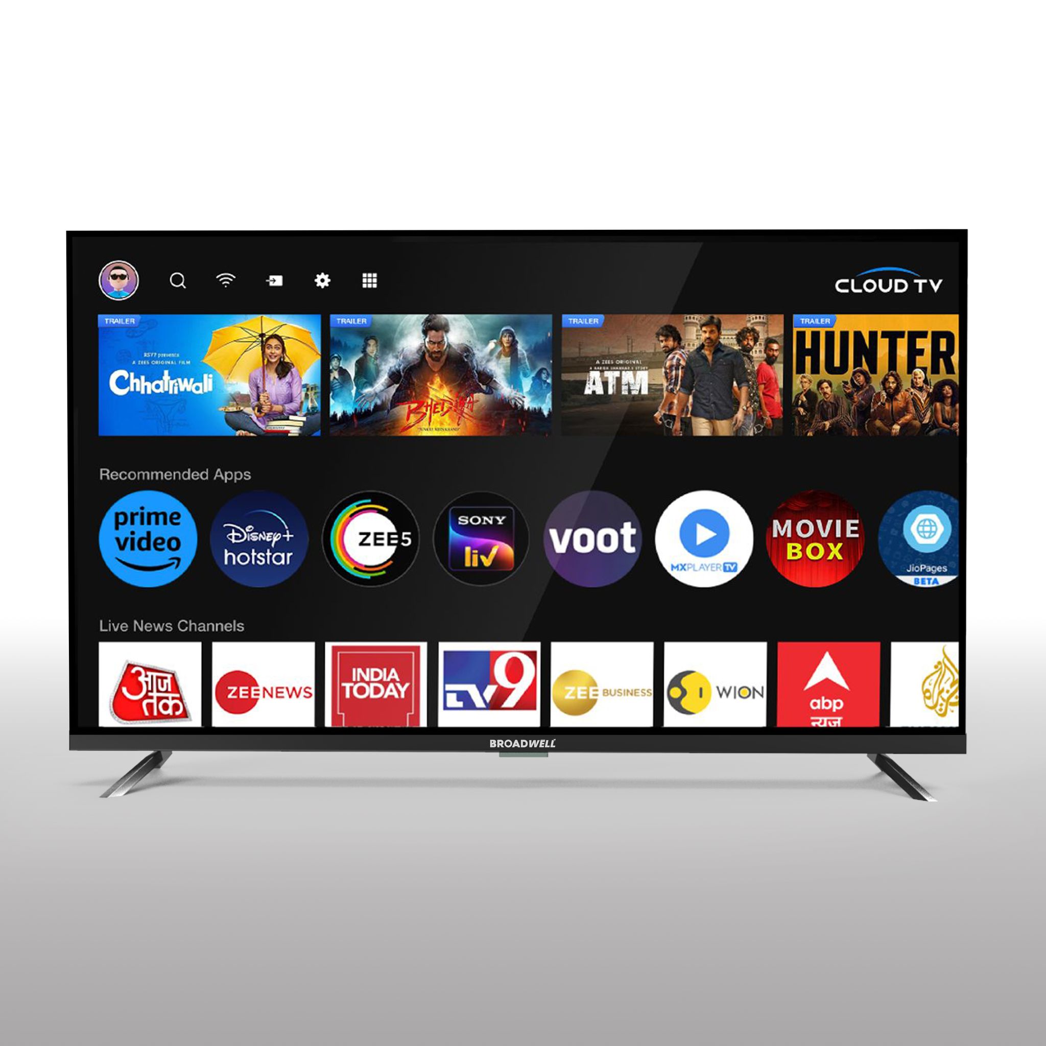 BROADWELL 32" SMART CLOUD TV 3YR MASTER CARTON Qty: 3