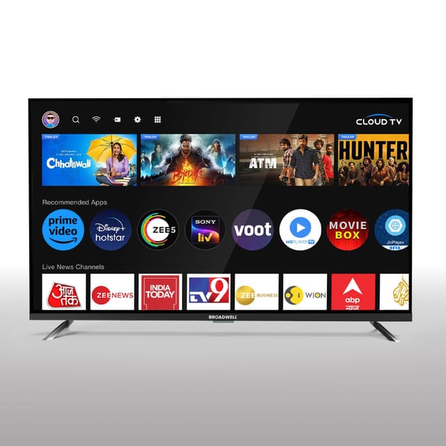 BROADWELL 43" SMART TV 3YR MASTER CARTON Qty: 2